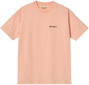 Carhartt WIP W S/S Script Embroidery T-S Grapefruit