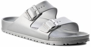 Birkenstock Arizona EVA Metallic Silver Narrow Fit