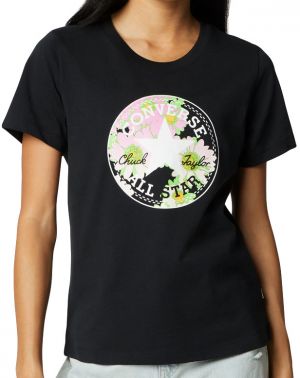 Converse Floral Print Patch T-shirt