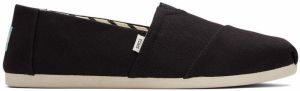 Toms Alpargata BLack Recycled Cotton Canvas