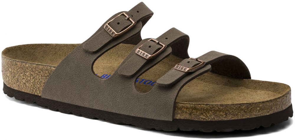 Birkenstock Florida Sofr Footbed Birko-Flor Nubuck Regular Fit