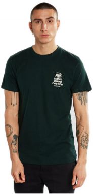 Dedicated T-shirt Stockholm Good Coffee Dark Green