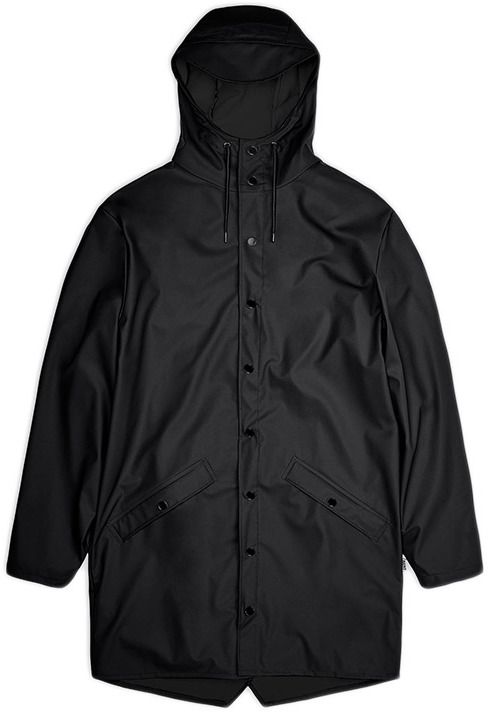 Rains Long Jacket Black