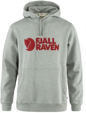 Fjällräven Logo Hoodie M Grey-Melange