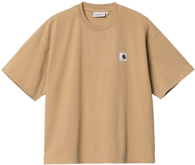 Carhartt WIP W S/S Nelson T-Shirt Dusty H Brown Garment Dyed