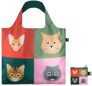 Loqi STEPHEN CHEETHAM Cats Recycled Bag