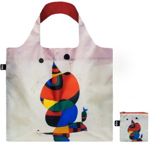 Loqi Joan Miro - Woman, Bird and Star Recycled Bag