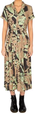 IrieDaily Blossy Maxi Dress Khaki beach