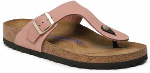 Birkenstock Gizeh Soft Footbed Nubuck Leather Narrow