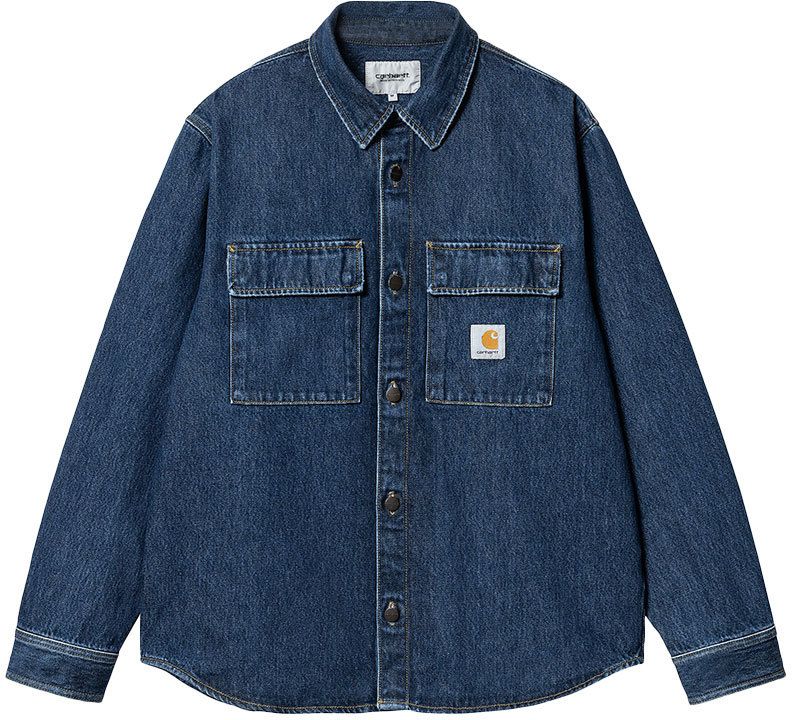Carhartt WIP Manny Shirt Jac Blue Stone Washed