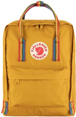 Fjällräven Kånken Rainbow Ochre-Rainbow Pattern