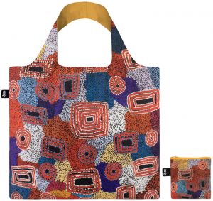 Loqi Ada Nangala Dixon - Water Dreaming Red Recycled Bag