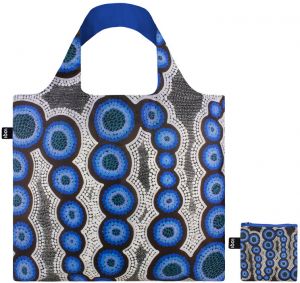 Loqi Kirsten Nangala Egan - Water Dreaming Blue Recycled Bag