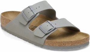 Birkenstock Arizona BS Saffiano Stone Coin Narrow Fit