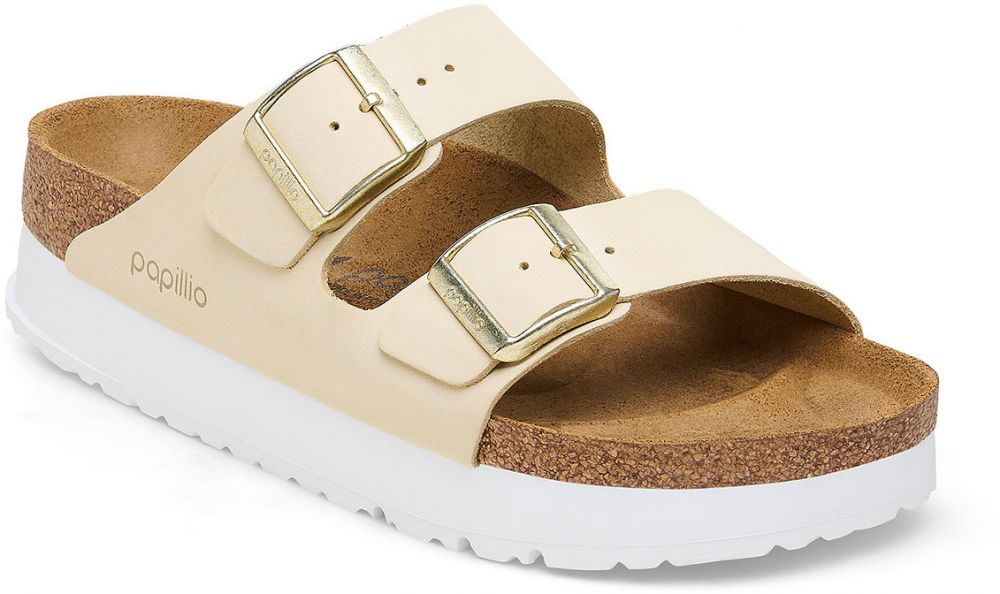 Birkenstock Arizona PAP Flex Platform Nubuck Leather Narrow Fit
