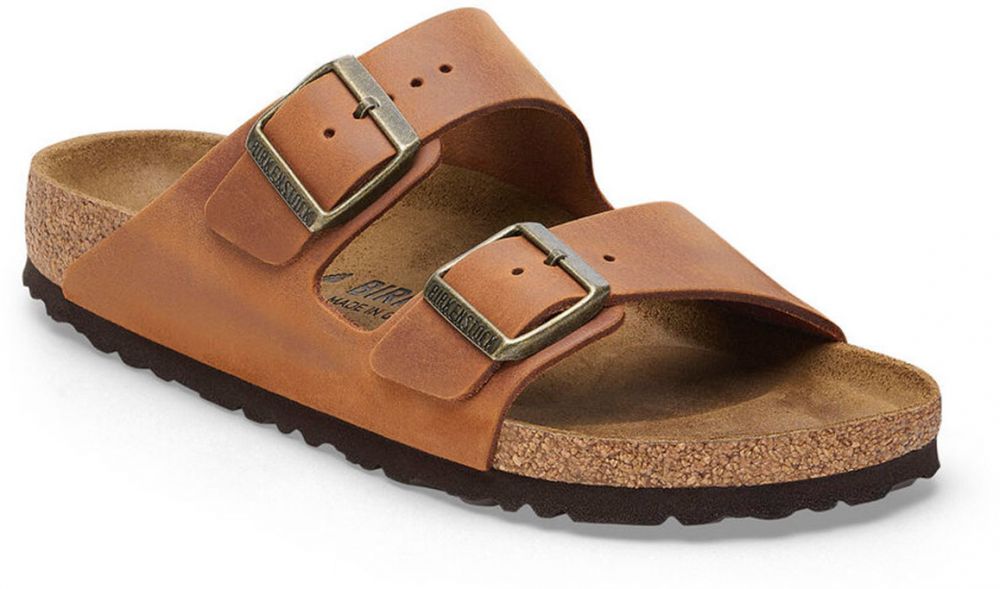 Birkenstock Arizona Natural Leather Oiled Narrow Fit