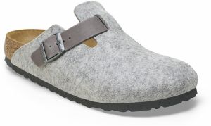 Birkenstock Boston Natural Leather-Felt Regular Fit