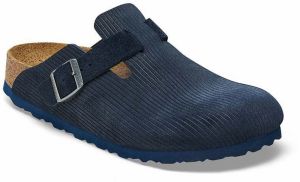 Birkenstock Boston Suede Leather Embossed Narrow Fit