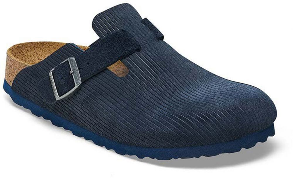 Birkenstock Boston Suede Leather Embossed Regular Fit