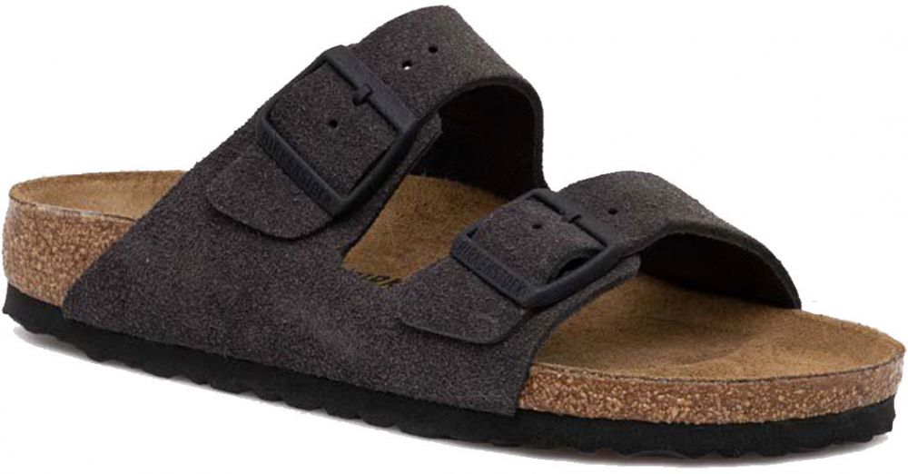 Birkenstock Arizona BS Velvet Grey Regular Fit