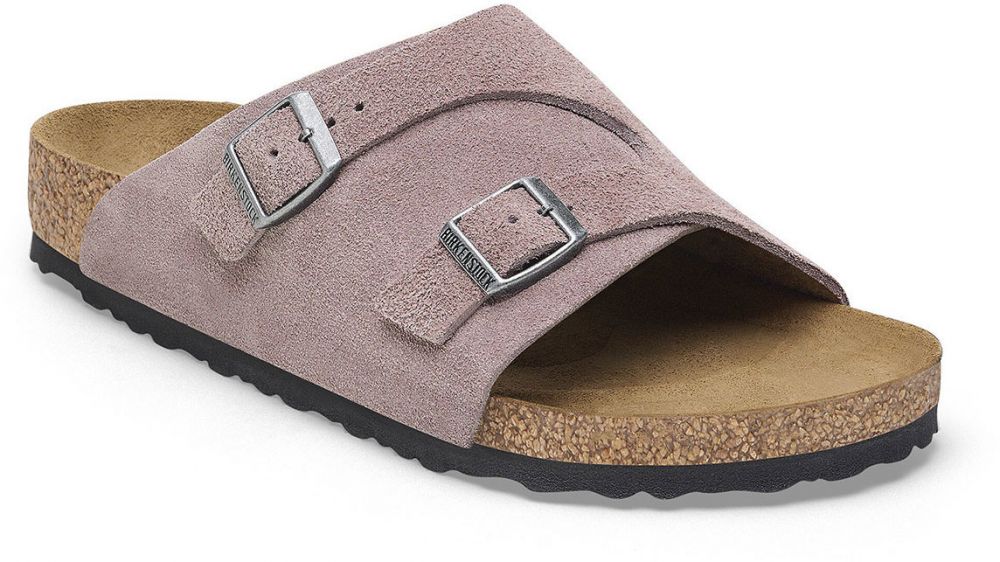 Birkenstock Zürich Suede Leather Faded Purple Regular Fit