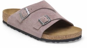 Birkenstock Zürich Suede Leather Faded Purple Regular Fit