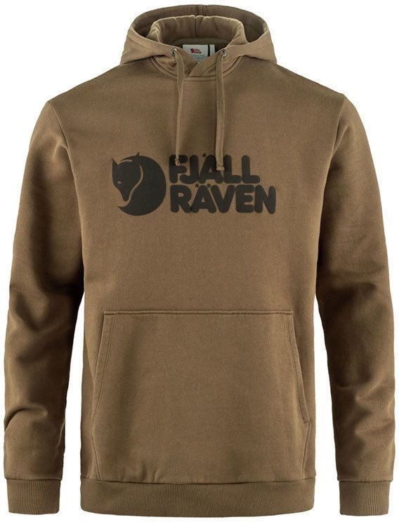 Fjällräven Logo Hoodie M Wood Brown