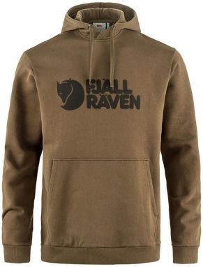 Fjällräven Logo Hoodie M Wood Brown