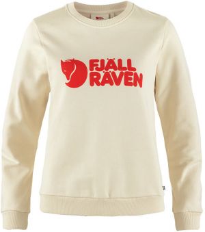 Fjällräven Logo Sweater W Chalk White-Flame