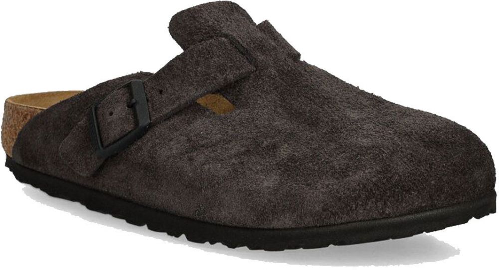 Birkenstock Boston LEVE Velvet Grey Regular Fit