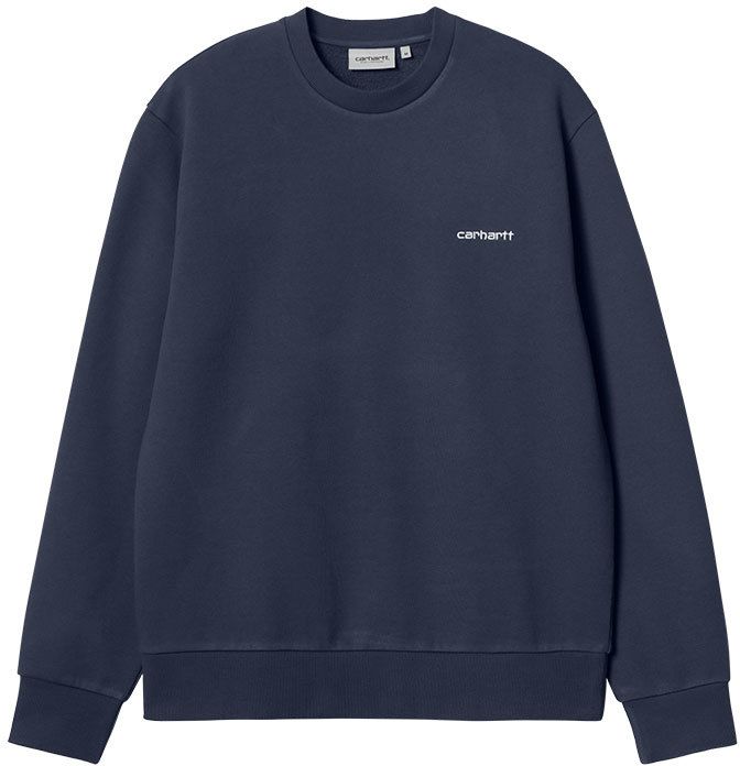 Carhartt WIP Script Embroidery Sweat Air Force Blue