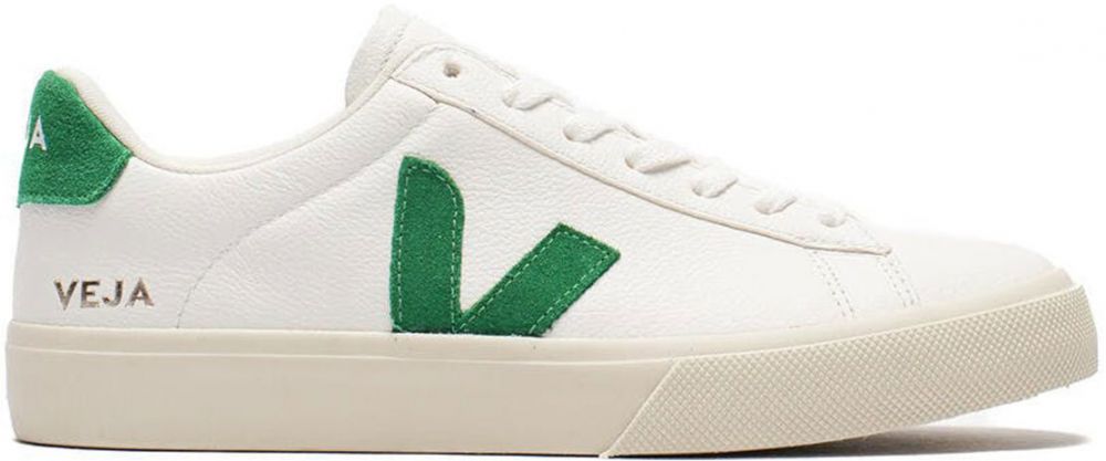 Veja CAMPO CHROMEFREE LEATHER EX WHITE EMERAUDE