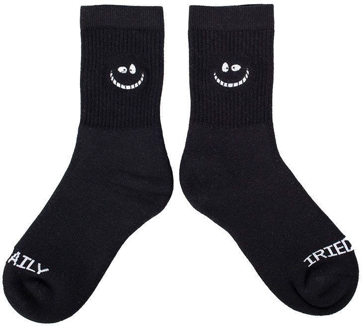 IrieDaily Grin Cat Sock Black
