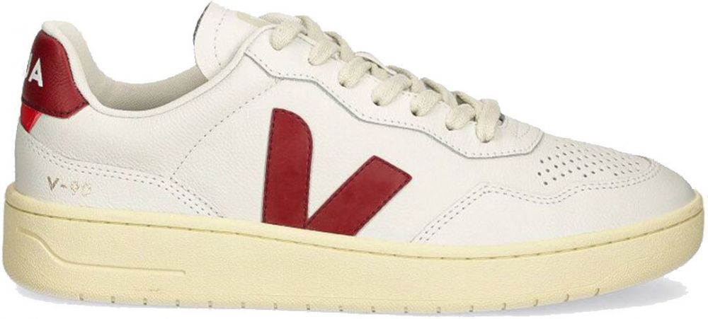 Veja V-90 Leather Ext White Marsala