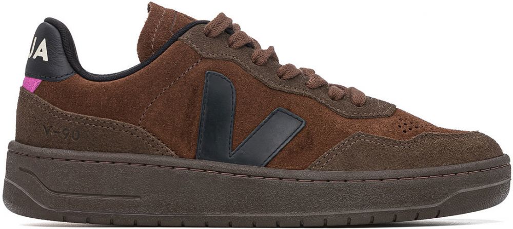 Veja V-90 Suede Walnut Black