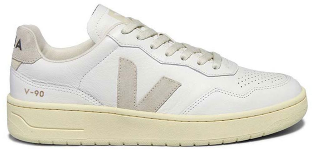 Veja V-90 Leather Ext White Natural