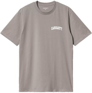 Carhartt WIP S/S University Script T-Shirt Misty Grey