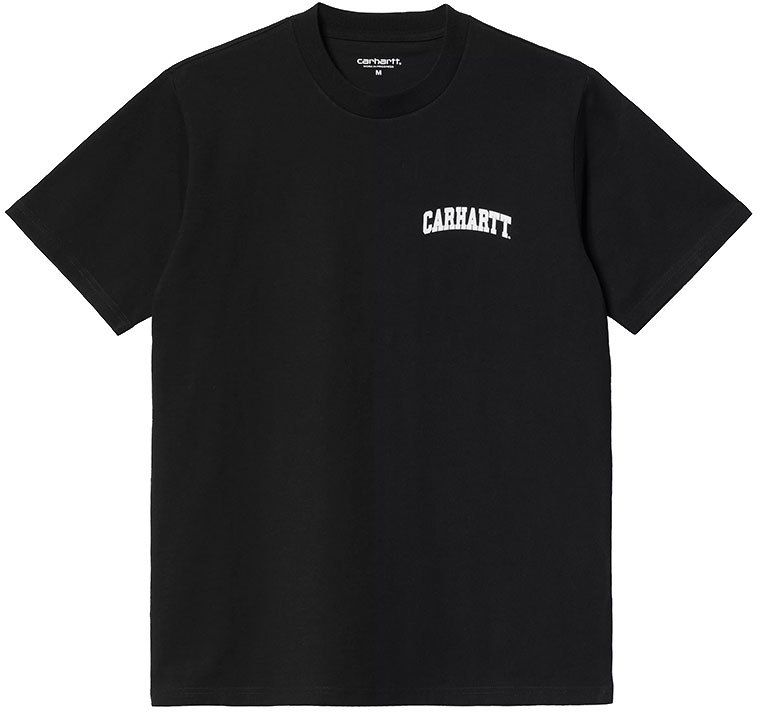 Carhartt WIP S/S University Script T-Shirt Black White
