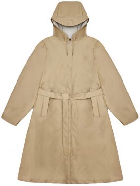Rains A-Line Longer W Jacket Sand