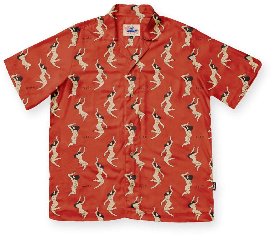 The Dudes Ladies Red Hawaiian Shirt