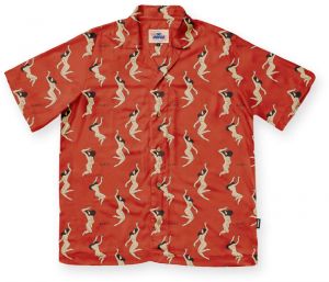 The Dudes Ladies Red Hawaiian Shirt
