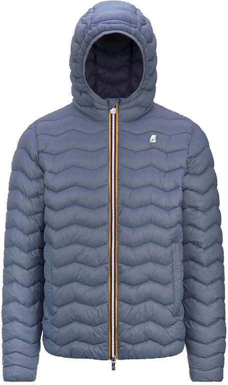 K-Way Jack Quilted Warm Grey Blue Avio