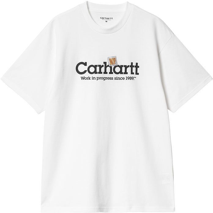 Carhartt WIP S/S Label Script T-Shirt White