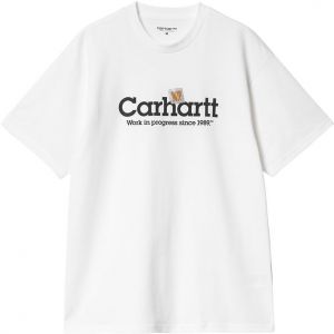 Carhartt WIP S/S Label Script T-Shirt White