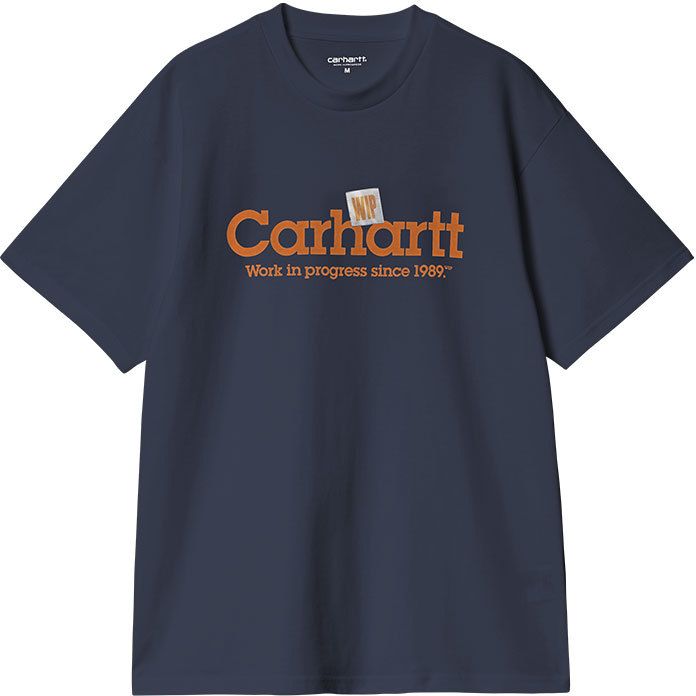 Carhartt WIP S/S Label Script T-Shirt Blue