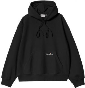 Carhartt WIP Hooded Label Script Sweat Black