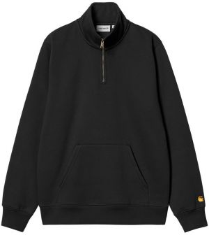 Carhartt WIP Chase Neck Zip Sweatshirt Black
