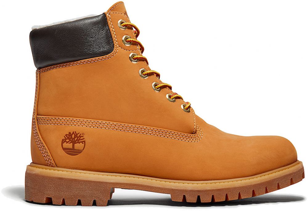 Timberland 6 Inch Premium Waterproof Warm Lined Wheat Nubuck