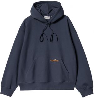 Carhartt WIP Hooded Label Script Sweat Blue