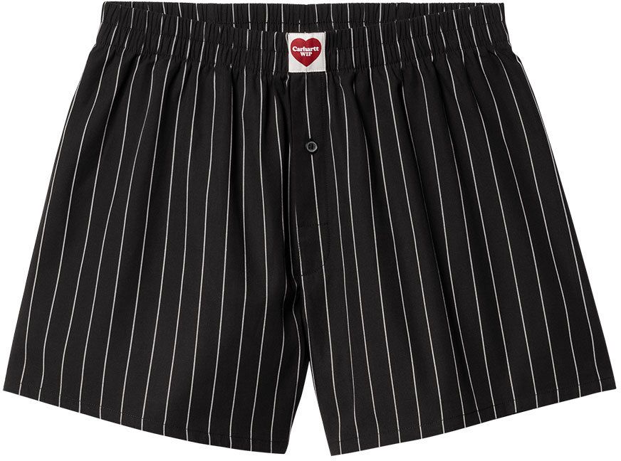 Carhartt WIP Cotton Boxer Seaton Stripe Black